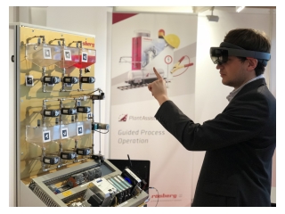 Stefan Stegmüller investigated the practical use of the Microsoft HoloLens for the process industry. (Source: Rösberg)