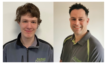 Billy Hanner (l) and Jack Wilson (r) design engineers at Fairfields Billy Hanner (l) and Jack Wilson (r) design engineers at Fairfields