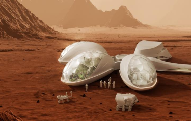 3D rendering of Interstellar Lab's Ebios on Mars