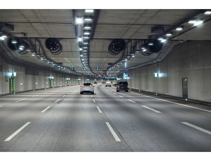 SENTRON ECPD for road tunnels: circuits can be designed based on rated current loads, instead of inrush current peaks