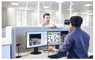 ABB RobotStudio’s new virtual meeting capabilities allow collaboration around the world ABB RobotStudio’s new virtual meeting capabilities allow collaboration around the world