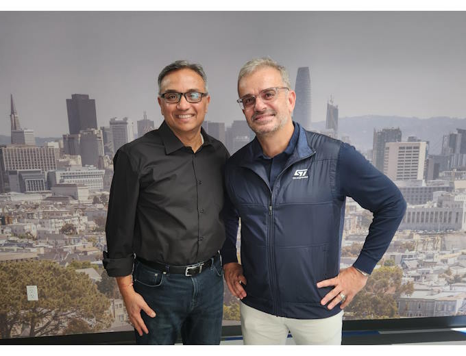Rahul Patel, Qualcomm (left) and Remi El-Ouazzane, STMicroelectronics (right) Rahul Patel, Qualcomm (left) and Remi El-Ouazzane, STMicroelectronics (right)