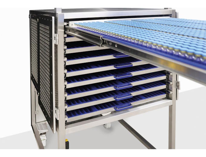 The trolleys are loaded with nearly 10,000 vials The trolleys are loaded with nearly 10,000 vials